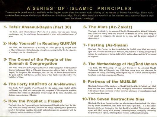 ENLIGHTENMENT PACK (10 Books of Islamic Principles)-3