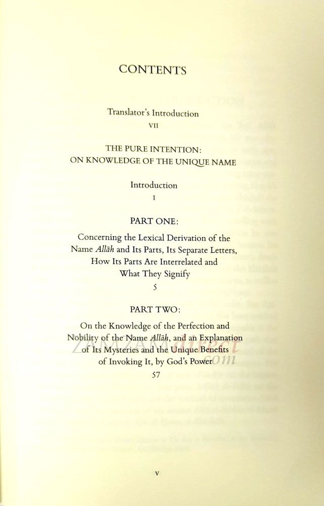 The Pure Intention on Knowledge of The Unique Name-3
